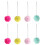 8Paires Pompons Lacets Pour Roller Fourrure Synthétique Colorée 3