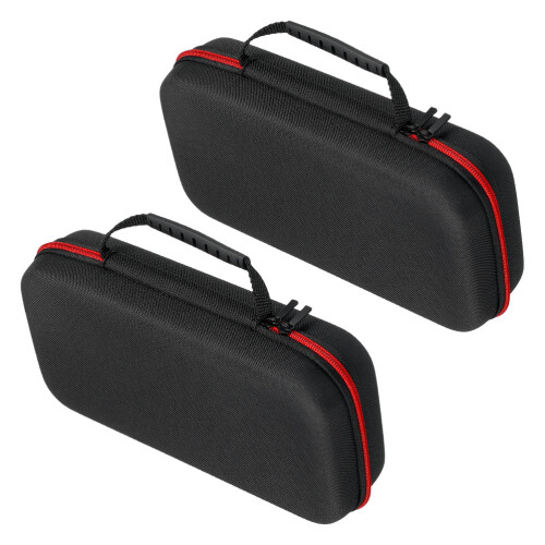 6Pièces Boîte Rangement Microphone Rigide Eva Portable Noire 2