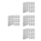 40Pièces Mini Panneaux Toiles Blanches Coton Bois Idéales Pour Dessin 6