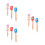 9Pièces Spatules Silicone Cuisine Bois Résistantes Chaleur 5
