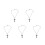 5Pièces Croix Suspendue Double Couche Décor Vintage 5