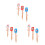 9Pièces Spatules Silicone Cuisine Bois Résistantes Chaleur 8