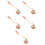 5Pièces Outils Éteignoir Émail Rose Design Élégant Manche Long 8