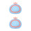 2Pièces Lavabo Rose Pour Bébé Design Cartoon Adorable 7