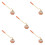 5Pièces Outils Éteignoir Émail Rose Design Élégant Manche Long 9