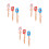 9Pièces Spatules Silicone Cuisine Bois Résistantes Chaleur 6