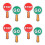 8Pièces Signaux De Plastique Portable Pour Classe 6
