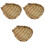 3Pièces Mini Panier Suspendu Bambou Art Murale Décor 5