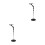 2Pièces Porte-Sèche- 360 Rotatif Noir Pratique Pour 4