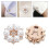 12Pièces Boutons Détachables Fleurs Pour 10