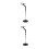 2Pièces Porte-Sèche- 360 Rotatif Noir Pratique Pour 5