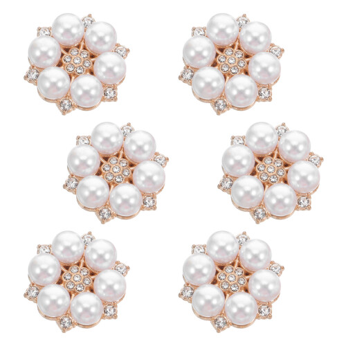 12Pièces Boutons Détachables Fleurs Pour 1