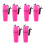 6Pièces Boîte Étanche Portable Rose Pour Kayak 10