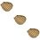 3Pièces Mini Panier Suspendu Bambou Art Murale Décor 11