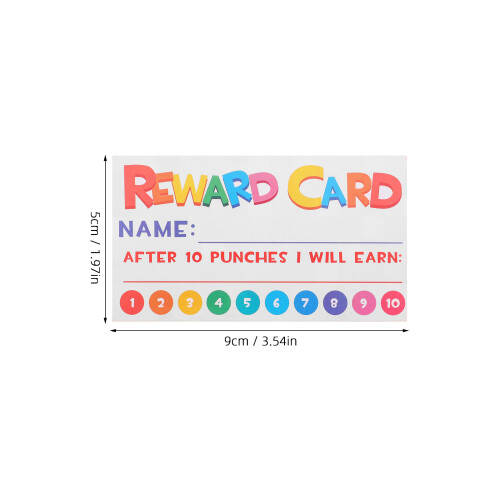 300Pièces Cartes Récompenses Blanches Usage Pédagogique 2
