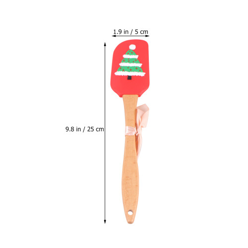 9Pièces Spatules Silicone Cuisine Bois Résistantes Chaleur 2