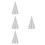 4Pièces Accessoires Cornes Licorne Argent DIY Pour Vêtements 3