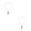 2Pièces Décorations Pendentif Croix Bois Double Couche Marron 4