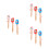 9Pièces Spatules Silicone Cuisine Bois Résistantes Chaleur 9