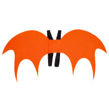 3Pièces Ailes De Costume Chauve-Souris Halloween Eva Orange Enfant