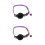 2Pièces Colliers Réfléchissants Nylon Avec Clochette Violet 6