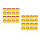 100Pièces Marque-Prix Promotionnel Papier Orange Durable Pour Commerce 5