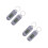 4Pièces Clé Mini ABS Grise Silencieuse Pour Étudiants 8