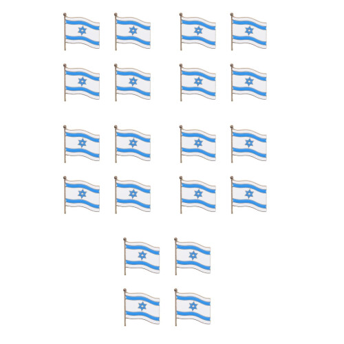 20Pièces Pins Métal Israël Pour Décor Et Accessoires 2