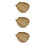 3Pièces Mini Panier Suspendu Bambou Art Murale Décor 10