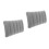 2Pièces Oreillers Gonflables Camping PVC Gris Confortables Durables 4