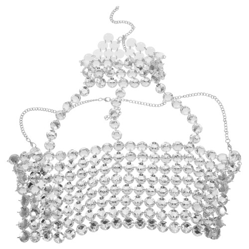 2Pièces Argenté À Halter Et Luxueux 2