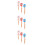 9Pièces Spatules Silicone Cuisine Bois Résistantes Chaleur 10