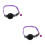 2Pièces Colliers Réfléchissants Nylon Avec Clochette Violet 8