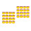 100Pièces Marque-Prix Promotionnel Papier Orange Durable Pour Commerce 6