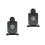 2Pièces Cible Electronique Noir Avec Effet Pour Sport 4