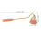 5Pièces Outils Éteignoir Émail Rose Design Élégant Manche Long 11