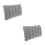 2Pièces Oreillers Gonflables Camping PVC Gris Confortables Durables 8