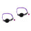 2Pièces Colliers Réfléchissants Nylon Avec Clochette Violet 5