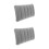 2Pièces Oreillers Gonflables Camping PVC Gris Confortables Durables 9
