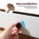 20Pcs Black Wood Dresser Knobs Easy Install Durable Cabinet Handles 6