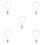 5Pièces Croix Suspendue Double Couche Décor Vintage 8