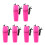 6Pièces Boîte Étanche Portable Rose Pour Kayak 4