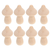 20Pièces Ornements Champignons Bois Naturel Jeu Peinture