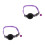 2Pièces Colliers Réfléchissants Nylon Avec Clochette Violet 4