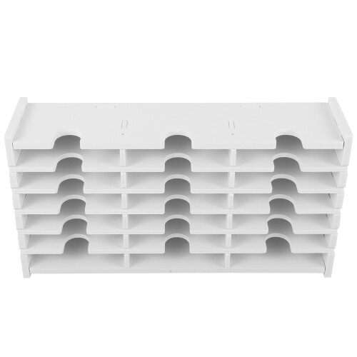 2Pièces Organiseur Cd En Bois Compact Résistant 1