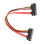 SATA 22pin Data/Power Combo Cable 1ft M/F PVC 9