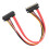 SATA 22pin Data/Power Combo Cable 1ft M/F PVC 16