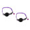 2Pièces Colliers Réfléchissants Nylon Avec Clochette Violet 10