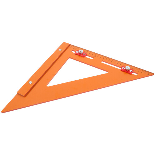2Pièces Règle Menuisier Orange Angle 90 Mesure Durable Bois 1