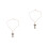 2Pièces Décorations Pendentif Croix Bois Double Couche Marron 7
